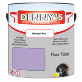 Denny's Floor Paint For Sheds Colour- Midnight Blue - Durable Anti-Slip Weatherproof