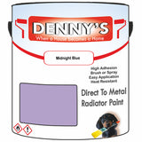 Denny's High Temp Paint For Boilers Colour- Midnight Blue - Heatproof Anti-Rust Longlife