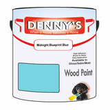 Denny's Wood Paint For Decking Colour- Midnight Blueprint Blue - Anti-Slip Weatherproof Durable