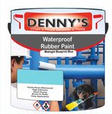 Denny's Waterpoof Paint For Ponds Colour- Midnight Blueprint Blue - Waterproof Fish-Safe Leakstop