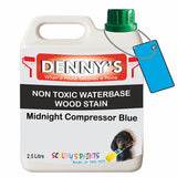 Denny's Stain Paint For Decking Colour- Midnight Compressor Blue - Anti-Slip Weatherproof Nourish
