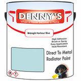 Denny's High Temp Paint For Grilles Colour- Midnight Harbour Blue - Heatproof Rustguard Durable