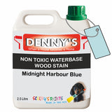 Denny's Stain Paint For Fences Colour- Midnight Harbour Blue - Weatherproof Uv-Safe Protect