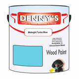 Denny's Wood Paint For Decking Colour- Midnight Turbo Blue - Anti-Slip Weatherproof Durable
