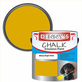 Denny's Chalk Paint For Furniture Colour- Mimosa Bright Yellow - Matte Scuffproof Refresh