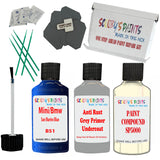 Mini San Marino Blue Car Detailing Paint and polish finishing kit