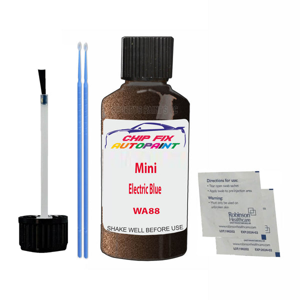 Mini Electric Blue Touch Up Paint Code WA88 Scratch Repair Kit