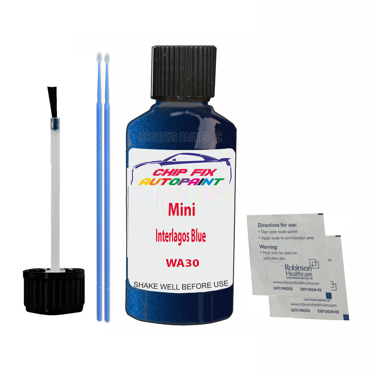 FOR Mini Interlagos Blue Touch Up Paint Code WA30 Scratch Repair Kit ...