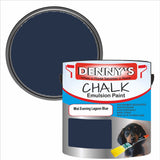 Denny's Chalk Paint For Walls Colour- Mist Evening Lagoon Blue - Matte Wipe-Clean Coverage