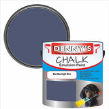 Denny's Chalk Paint For Walls Colour- Mist Moonlight Blue - Matte Wipe-Clean Coverage