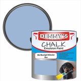 Denny's Chalk Paint For Walls Colour- Mist Moonlight Reflection Blue - Matte Wipe-Clean Coverage