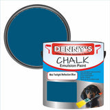 Denny's Chalk Paint For Walls Colour- Mist Twilight Reflection Blue - Matte Wipe-Clean Coverage