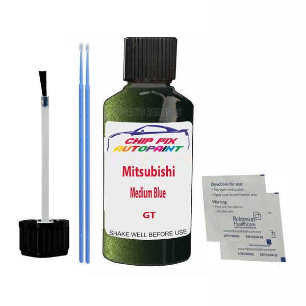Mitsubishi Medium Blue Touch Up Paint Code GT Scratch Repair Kit