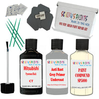 Mitsubishi Pyremees Black Car Detailing Paint and polish finishing kit