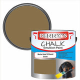 Denny's Chalk Paint For Walls Colour- Mocha Hazel Driftwood Brown - Matte Wipe-Clean Coverage