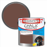 Denny's Chalk Paint For Furniture Colour- Mocha Hearth Tawny Brown - Matte Scuffproof Refresh