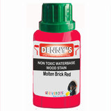 Denny's Stain Paint For Fences Colour- Molten Brick Red - Weatherproof Uv-Safe Protect