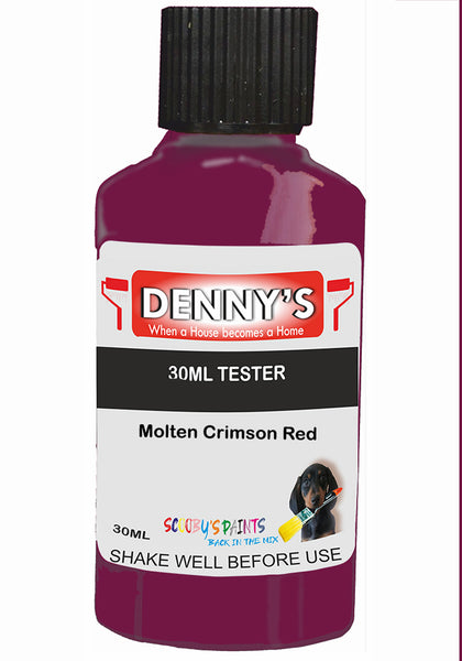 Denny's Chalk Paint For Furniture Colour- Ember Mulberry Charm Red - Matte Scuffproof Refresh