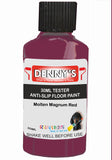 Denny's Floor Paint For Grip Coating Colour- Molten Magnum Red - Anti-Slip Hardwearing Safe