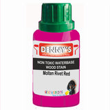 Denny's Stain Paint For Sheds Colour- Molten Rivet Red - Weatherproof Uv-Safe Nourish