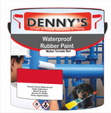 Denny's Waterpoof Paint For Ponds Colour- Molten Tornado Red - Waterproof Fish-Safe Leakstop