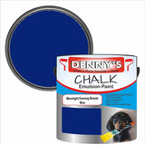 Denny's Chalk Paint For Furniture Colour- Moonlight Evening Breeze Blue - Matte Scuffproof Refresh