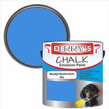 Denny's Chalk Paint For Ceilings Colour- Moonlight Shoreline Denim Blue - Matte Stain-Hide Ceiling