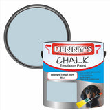 Denny's Chalk Paint For Walls Colour- Moonlight Tranquil Azure Blue - Matte Wipe-Clean Coverage