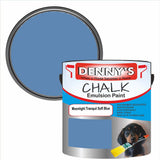 Denny's Chalk Paint For Ceilings Colour- Moonlight Tranquil Soft Blue - Matte Stain-Hide Ceiling