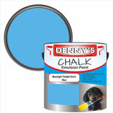 Denny's Chalk Paint For Furniture Colour- Moonlight Twilight Azure Blue - Matte Scuffproof Refresh