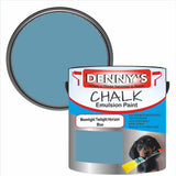 Denny's Chalk Paint For Ceilings Colour- Moonlight Twilight Horizon Blue - Matte Stain-Hide Ceiling