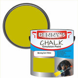 Denny's Chalk Paint For Walls Colour- Morning Corn Yellow - Matte Wipe-Clean Coverage