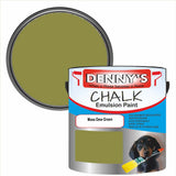 Denny's Chalk Paint For Walls Colour- Moss Dew Green - Matte Wipe-Clean Coverage