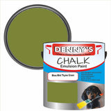 Denny's Chalk Paint For Walls Colour- Moss Mint Thyme Green - Matte Wipe-Clean Coverage