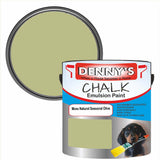 Denny's Chalk Paint For Furniture Colour- Moss Natural Seasonal Olive - Matte Scuffproof Refresh