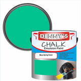 Denny's Chalk Paint For Furniture Colour- Moss Spring Green - Matte Scuffproof Refresh