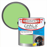 Denny's Chalk Paint For Walls Colour- Moss Thyme Garden Green - Matte Wipe-Clean Coverage