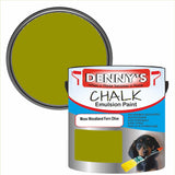 Denny's Chalk Paint For Furniture Colour- Moss Woodland Fern Olive - Matte Scuffproof Refresh