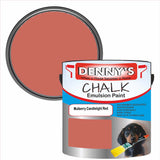 Denny's Chalk Paint For Furniture Colour- Mulberry Candlelight Red - Matte Scuffproof Refresh