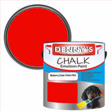 Denny's Chalk Paint For Furniture Colour- Mulberry Cedar Charm Red - Matte Scuffproof Refresh