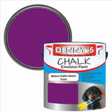 Denny's Chalk Paint For Walls Colour- Mulberry Heather Damson Purple - Matte Wipe-Clean Coverage