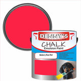 Denny's Chalk Paint For Walls Colour- Mulberry Rose Red - Matte Wipe-Clean Coverage