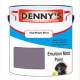 Denny's Emulsion Paint For Walls Colour- Petal Whisper Mauve - Matte Wipe-Clean Durable Coverage