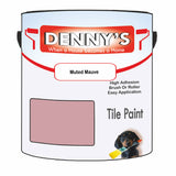 Denny's Tile Paint For Bathroom Tile Colour- Muted Mauve - Moistureproof Easy-Clean Makeover