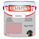 Denny's Floor Paint For Sheds Colour- Muted Mauve - Durable Anti-Slip Weatherproof