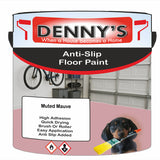 Denny's Floor Paint For Grip Coating Colour- Muted Mauve - Anti-Slip Hardwearing Safe