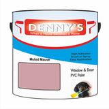 Denny's Plastic Paint For Windows Colour- Muted Mauve - Weatherproof Fade-Safe Upvc