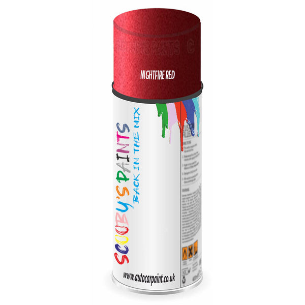 Mixed Paint For Austin Metro Nightfire Red Aerosol Spray A2