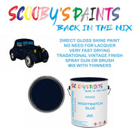 Austin Mini-Moke JNS Vintage Classic Car Paint for restoration Blue Original Cellulose Paint used, Perfect Mix for NIGHTWATCH BLUE
