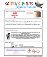 Nissan Dayz Roox Antique Gold S42 Health and safety instructions for use
